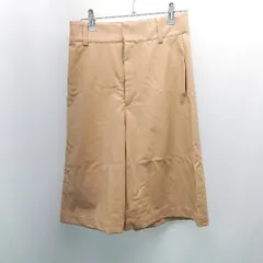 ◇ BEAUTY & YOUTH UNITED ARROWS レザー カジュアル クール シンプル 個性的 ハーフパンツ サイズS ブラウン レディース E  【1307210039288】