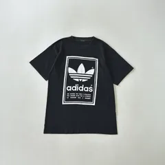 90s USA製　アディダス　反転　プリントＴシャツ　万国旗タグ　ブラック　J2328