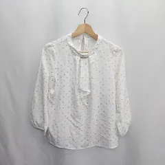 ◇ ⊂Φ any SiS エニィスィス 総柄 長袖 ブラウス サイズ1 アイボリー系 レディース E  【1410100047765】