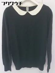 ◇ Ray BEAMS レイ ビームス 長袖 ニット カットソー ブラック アイボリー レディース  【中古】 【1109130009897】