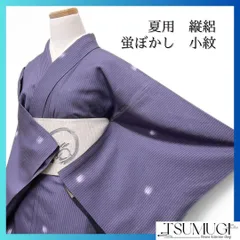 美品 洗える夏着物 蛍 絽 小紋 着物 A3021 美品【蛍ぼかし】絽 洗える夏着物 小紋 s227 | 着物 夢美月