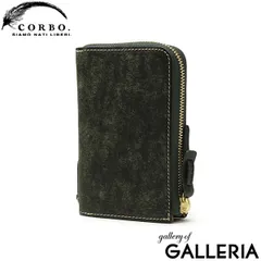 コルボ 財布 メンズ レディース ブランド 二つ折り CORBO 革 本革 ファスナー L字ファスナー 大容量 日本製 1LN-1710 ダークグリーンのサムネイル