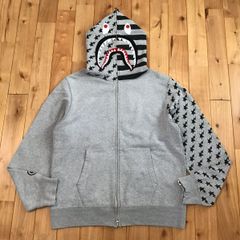 ★XL★ 星条旗 シャーク パーカー American shark full zip hoodie a bathing ape BAPE sta USA エイプ ベイプ アベイシングエイプ