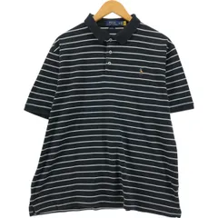 古着 ラルフローレン Ralph Lauren POLO RALPH LAUREN CLASSIC FIT 半袖 ボーダー ポロシャツ メンズXL相当/eaa542046