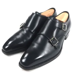 三陽山長 サンヨウヤマチョウ ダブルモンクストラップシューズ ブラック 源四郎ラバー／GENSHIRO RUBBER】ダブルモンク