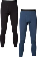 Y's factory 裏ボアタイツ ロングタイツ メンズ 秋冬 ストレッチ フルレングス フィット 保湿性 ウエストゴム 前開き インナー 下着 10分丈 シンプル あたたかい ぬくぬく Mサイズ(ブラック＋ネイビー,  M)