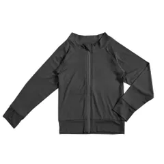 [アウニイ] ラッシュガード キッズ 水着 接触冷感 Q-MAX UPF50+ UVカット 夏 ハイネック フード無し 軽量 速乾 長袖 指穴付き インスタ バーベキュー ダイビング サーフ 海用 upf50 ゴルフ テニス キャンプ ウォーキング 今年 ハ