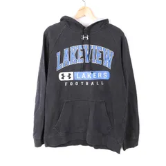 アンダーアーマー パーカー フーディー スウェット 長袖 トップス スポーツウエア メンズ SMサイズ グレー UNDER ARMOUR 【中古】