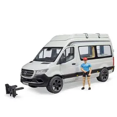 Bruder ブルーダー 正規輸入品 ドイツ MB キャンピングカー フィギュア付き 02672 1/16 メルセデスベンツ ミニカー ごっこ遊び おうち時間 外遊び 子供
