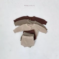 bebe holic/knit cardigan set
