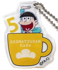 【中古】キーホルダー・マスコット(キャラクター) 十四松(シェー) 「おそ松さんカフェ アクリルキーホルダー」