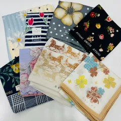 A【まとめ売り】CELINE renoma ELLE Jim Thompson セリーヌ レノマ エル ジムトンプソン ハンカチ 9点セット 仕入れ用 レディース 小物類 エチケット