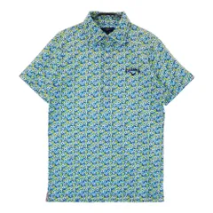 サイズ：M CALLAWAY キャロウェイ  半袖ポロシャツ 花総柄 イエロー系 [240101369807]# ゴルフウェア メンズ ストスト