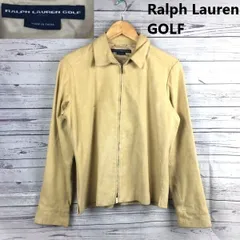 ラルフローレン ゴルフ/Ralph Lauren GOLF★スエードレザージャケット【8/M/ベージュ】スウィングトップ/本革/袖ジップ◆TBA91-A冬