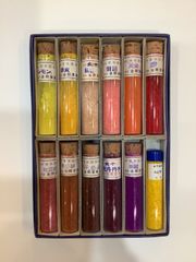 水干絵具12色セットと乳鉢鳳凰 水干絵具 日本画用 12色セット ナカガワ