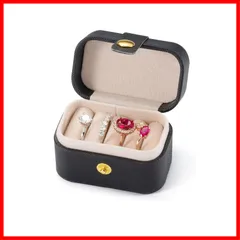 出張 旅行 (ブラック) イヤリングボックス リング ジュエリー収納 ジュエリーケース 旅行用 可愛い コンパクト 小箱 携帯用 指輪ボックス アクセサリーケース Phyxiul
