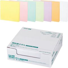 （まとめ買い）コクヨ 付箋 強粘着ふせん K2 75×75 20冊 正方形タイプ(パステル7色ミックス) K2メ-KP7575X20 【×3セット】
