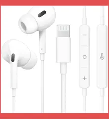 イヤホン 有線 【Apple社 MFi正規認証品】有線イヤホン 磁気設計 イヤホンマイク HiFi 重低音 ライトニング イヤホン 軽量·小型 遅延なし マイク付きイヤホン