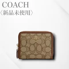 新品【コーチ 】COACHコインケースCH389 IMVGB カーキ/サドルマル
