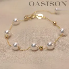 ブレスレット レディース パール 天然パール 淡水パール 14K アクセサリー ジュエリー 華奢見え 上品 お呼ばれ デイリー パーティー 結婚式