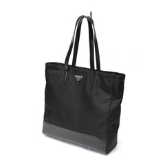 プラダ / PRADA　Re-Nylon トートバッグ　2VG071　ナイロン/ガラスレザー　ブラック 【中古】 商品番号 S-158729
