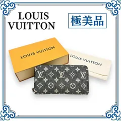 ルイヴィトン M81858 モノグラム ジャカードデニム ラウンドファスナー