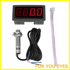 【数量限定】デジタルLEDタコメーター RPMスピードメーター ホール 近接スイッチセンサー DC8-24V 30mA NPN (赤)