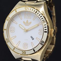 稼働品 NIXON 腕時計 ニクソン adidas ホワイト クオーツ式 人気 