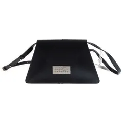 MM6 Maison Margiela (エムエムシックスメゾンマルジェラ) Japanese Flap Crossbody Bag ジャパニーズ フラップ クロスボディバッグ レザーショルダーバッグ ブラック SB5WG0012