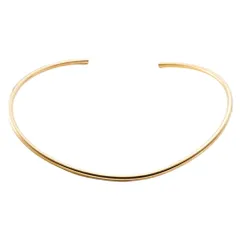 【ゴールド×フリーサイズ】[Cream dot. クリームドット公式]ネックレス レディースステンレス製 チョーカー 金属アレルギー つけっぱなし サージカルステンレス ネックカフ カーブ 艶 メタル 大人