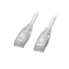 サンワサプライ カテゴリ5eSTP LANケーブル スリム やわらか ツメ折れ防止コネクタ 3m ホワイト KB-SL5STPS-03W