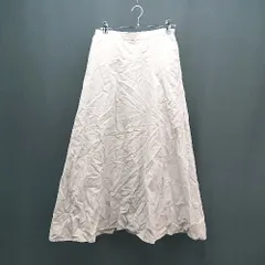 ◇ chocol raffine robe ウエストゴム 裏地 薄手 カジュアル ロング丈 フレア スカート サイズF ブラウン レディース E  【1309040070752】