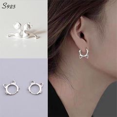 I-1 【在庫限り！】 3タイプ S925 猫ピアス レディース ねこ 両耳 S925 シルバー可愛い女子シルバー かわいい アクセサリー アニマル シンプル ネコアクセ ジュエリー アクセサリー ギフト 誕生日プレゼント 贈り物　パーティー