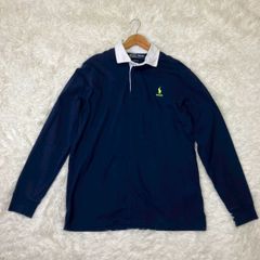ポロバイラルフローレン×パレス クラシックフィット ラガーシャツ 比翼 切替 紺 ポニーロゴ Mサイズ ★お値段交渉を受け付けます。