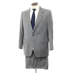 【中古】ブリオーニ Brioni ウール ストライプ 2B セットアップ スーツ グレーxイエロー【サイズ52】【メンズ】のサムネイル