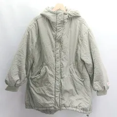 ◇ ⊇ JaVa ジャバ 長袖 中綿ジャケット ブルゾン サイズM ライトカーキ レディース メンズ E  【1503060040362】