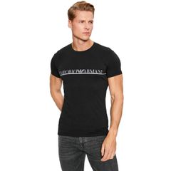 75 EMPORIO ARMANI エンポリオアルマーニ 111035 3F729 ブラック Tシャツ ロゴ 半袖