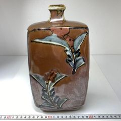 メキシコ トナラ焼き風 花瓶 - メルカリ