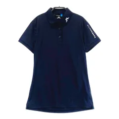 サイズ：L J.LINDEBERG ジェイリンドバーグ  半袖ポロシャツ  ネイビー系 [240101366590]# ゴルフウェア レディース ストスト