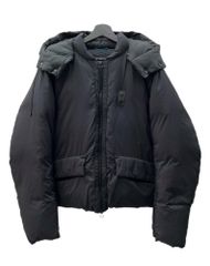 オーエーエムシー OAMC DOWN JACKET ダウン ジャケット ダブルジップ アウター ブルゾン 黒 ジャケット 無地 ブラック Sサイズ 104MT-1418