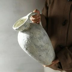 花瓶 フラワーポット フラワーベース お洒落 ヴィンテージ調 インテリア ホームデコ セラミック シャビーシック テーブルトップアクセント 