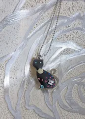 黒猫のネックレス