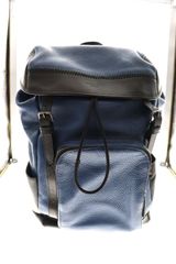 COACH コーチバックパック ヴァーシティー ストライプ青 リュック