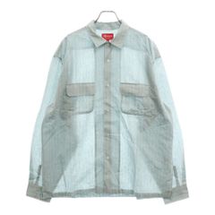 SUPREME (シュプリーム) 23SS Pinstripe Linen Shirt ピンストライプ 