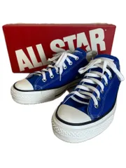 【中古】CONVERSE コンバース CANVAS ALL STAR J OX キャンバス オールスター J　ローカットスニーカー　カジュアルシューズ ブルー US8　26.5cm 44837769