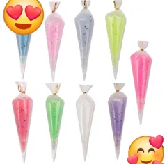 クリア ラメ入り ホイップデコクリーム 約50g 3本セット 組み合わせ自由 ホイップ  ホイップデコ ハンドメイド 資材 デコパーツ ゆめかわ DIY