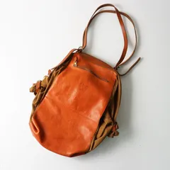 イルビゾンテ IL BISONTE レザー×キャンバス 大容量 キャンディバッグ キャメル×ヤキヌメ┃トートバッグ【2400014614954】