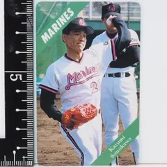 93年 カルビー プロ野球カード No.141【園川 一美 投手 千葉ロッテ マリーンズ】平成5年 1993年 当時物 Calbeeおまけ食玩BASEBALL【中古】
