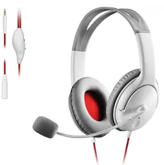 エレコム ゲーミングヘッドセット 両耳オーバーヘッド 1m 1.5m延長ケーブル付 スマホゲーム PS4 Switch対応 ホワイト HS-GM20WH