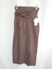 ◇ ◎ ●未使用● SENSE OF PLACE センスオブプレイス ロング丈 タイト スカート サイズS ブラウン レディース E  【1407180002432】